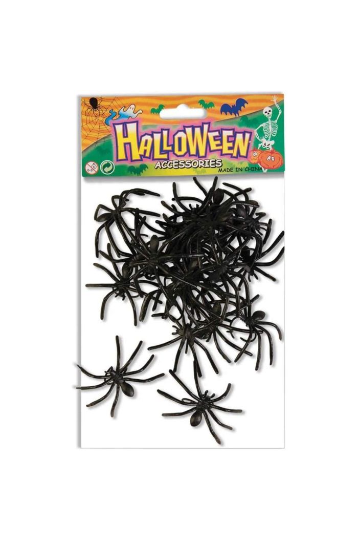 BAG OF SPIDER RINGS 24 PIECE
