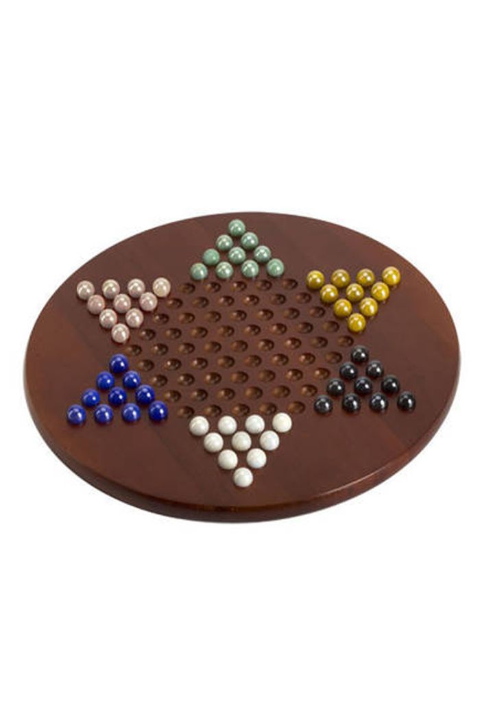 15 CHINESE CHECKERS BOARD WITH MARBLES