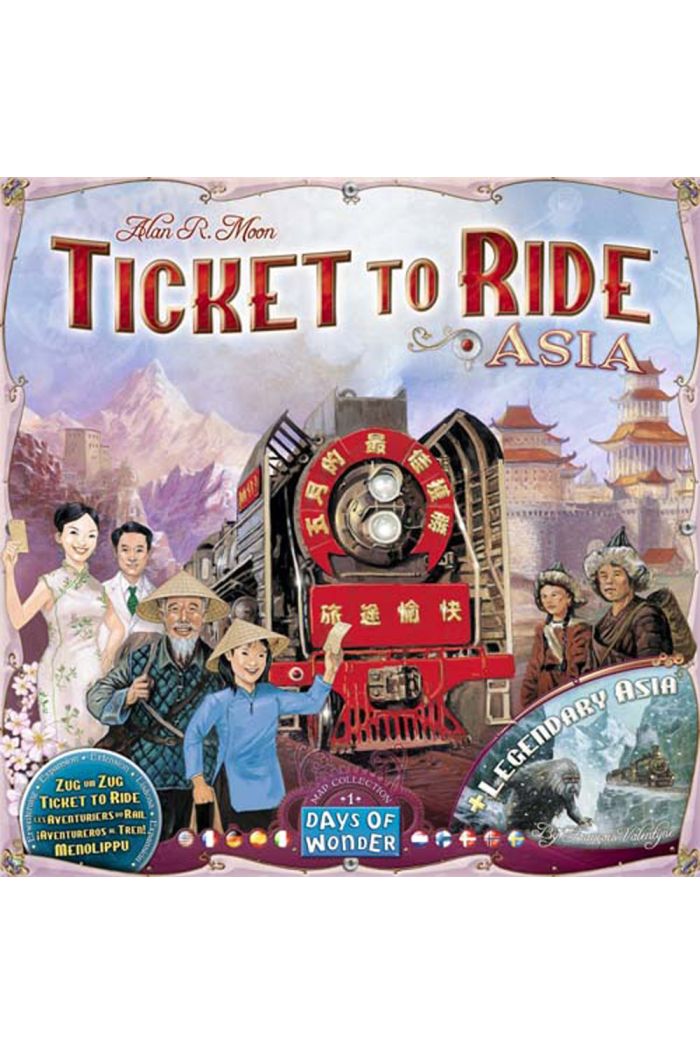 TICKET TO RIDE ASIA MAP COLLECTION EXPANSION #1