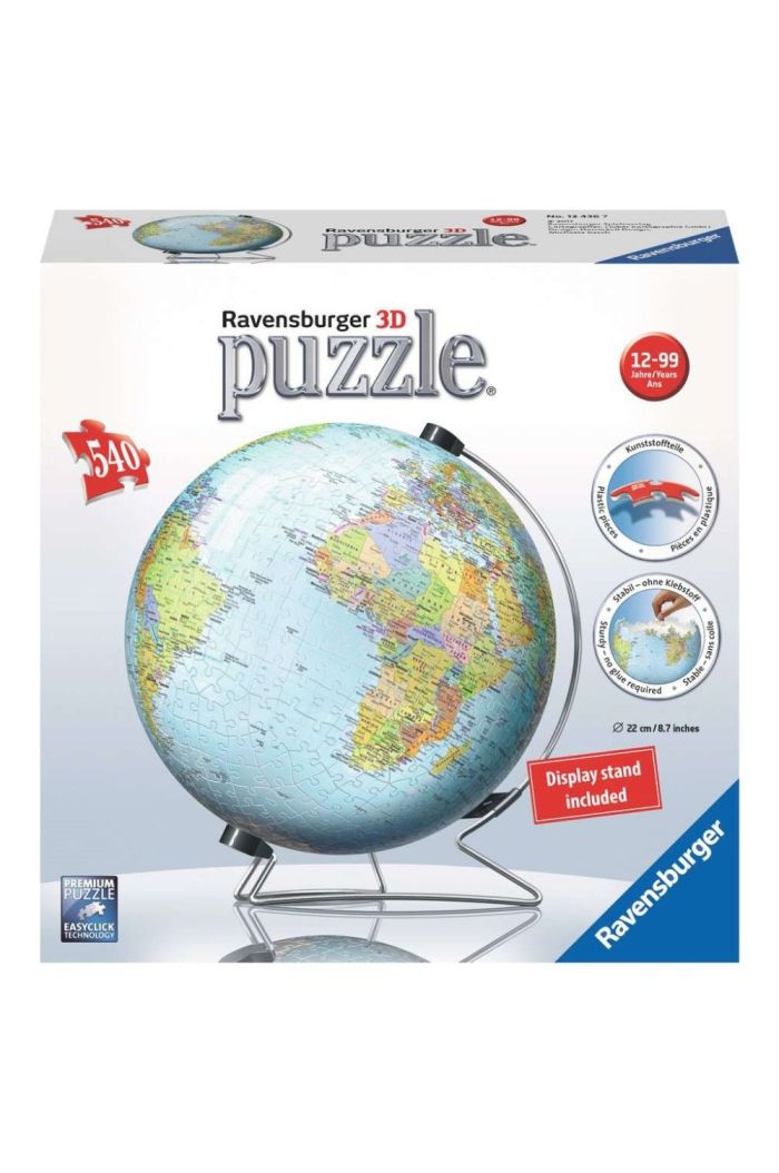 3D PUZZLE 540PCS: THE EARTH PUZZLE GLOBE